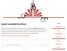 Tablet Screenshot of leadlightbyettore.com.au